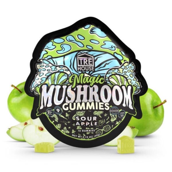 Sour Apple Magic Mushroom Gummies